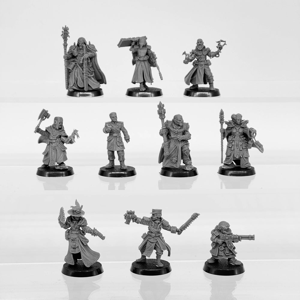 Medieval Royal Guard Elites Medieval, 10 Figures, Resin Model Figure Kit, Unassembled and Unpainted
