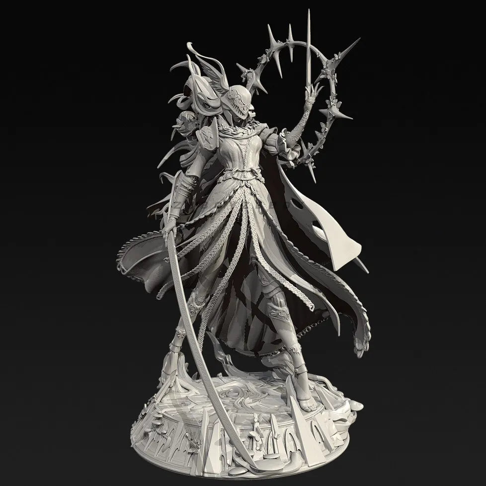 90mm Dark Fantasy Demon, Resin Model Figure Kit, Fantasy Theme, Unassembled and Unpainted