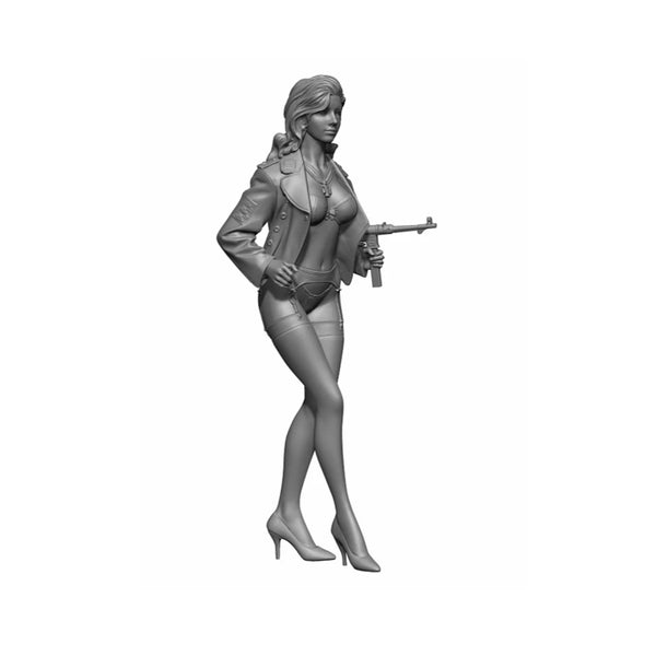 1/35 Modern Female Spy, Resin Model Figure Kit, Unassembled and Unpainted