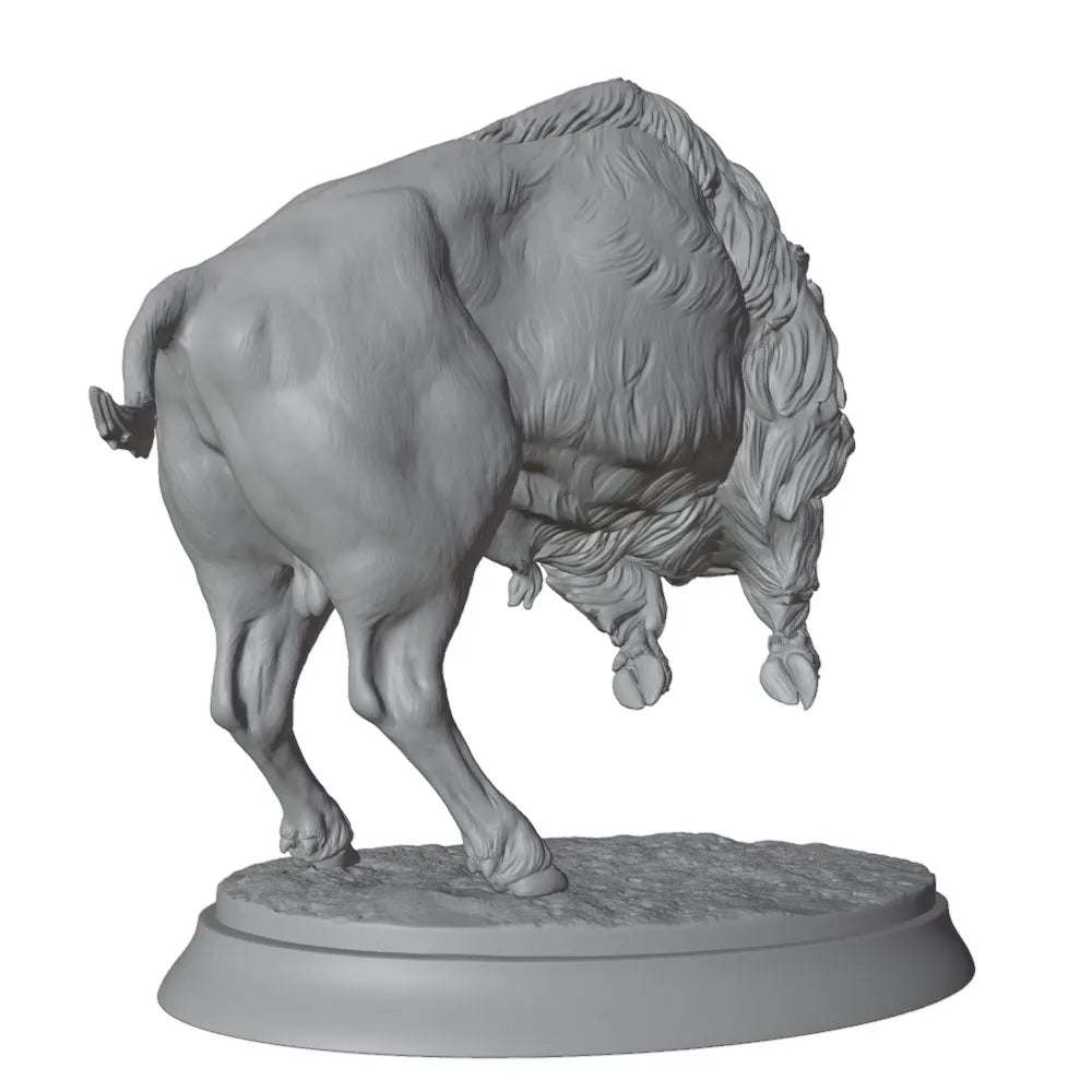 North American Bison, Resin Model Creature Kit, Wildlife Theme, Unassembled and Unpainted