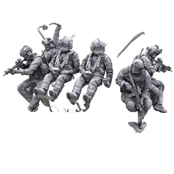 1/35 Modern Exoskeleton Assault Troopers, 9 Figures, Resin Model Figure Kit, Unassembled and Unpainted