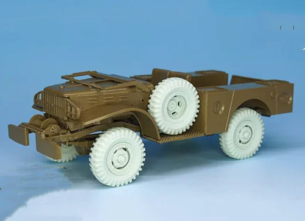 1/35 WWII Dodge WC Truck Wheels, Resin Model Accessory Kit, Unpainted