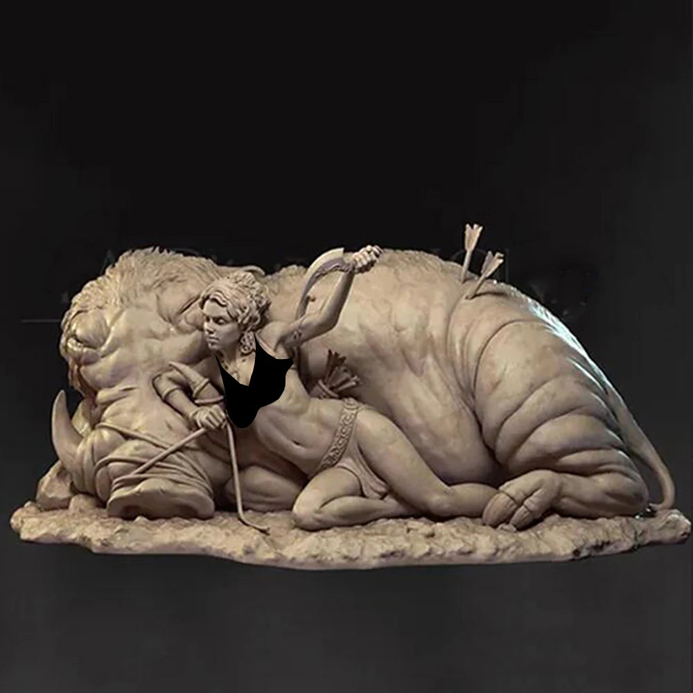 1/24 Baroque Cherub, 2 Figures, Resin Model Figure Kit, Mythology Theme, Unassembled and Unpainted