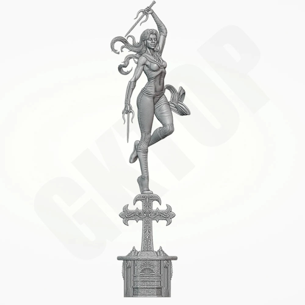 1/24 Dark Fantasy Assassin, Resin Model Figure Kit, Fantasy Theme, Unassembled and Unpainted