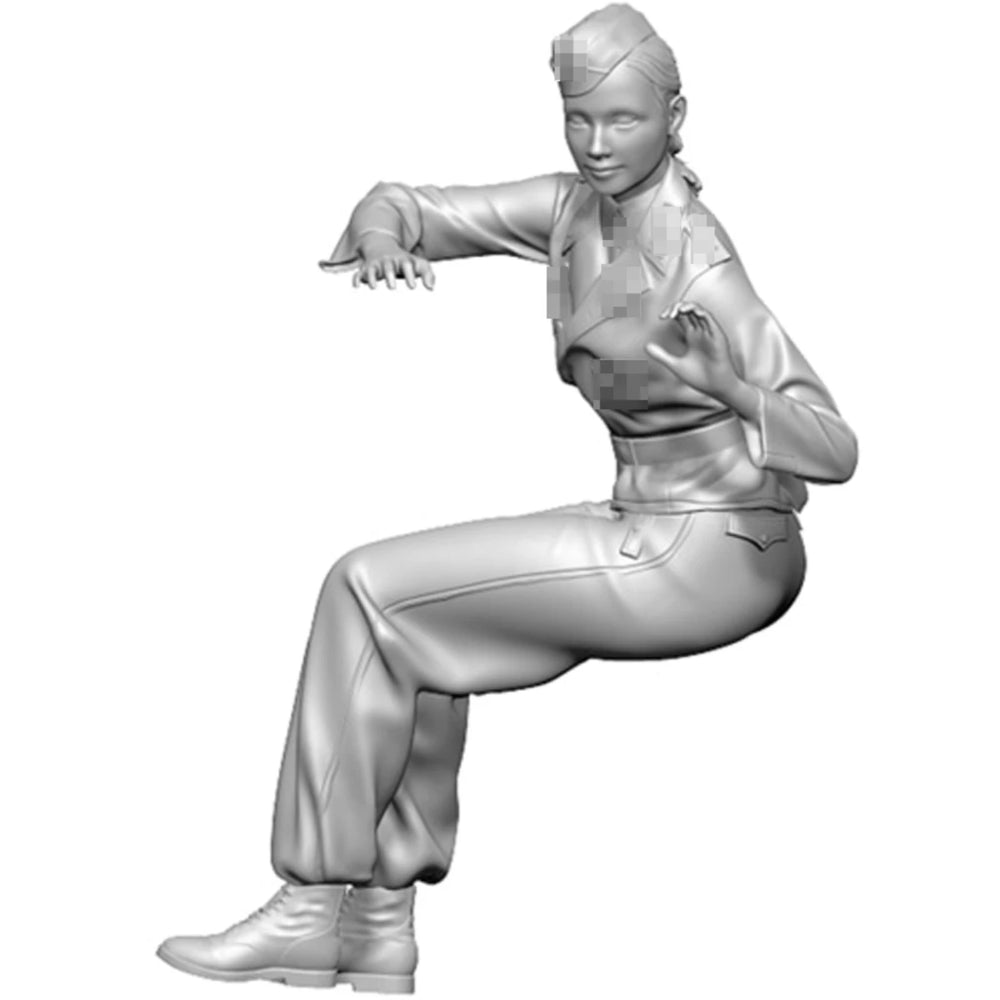 1/35 WWII Civilian Women in Casual Poses, 3 Figures, Resin Model Figure Kit, Unassembled and Unpainted