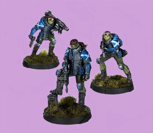 Modern Scots Guard Tactical Team, 3 Figures, Resin Model Figure Kit, Unassembled and Unpainted