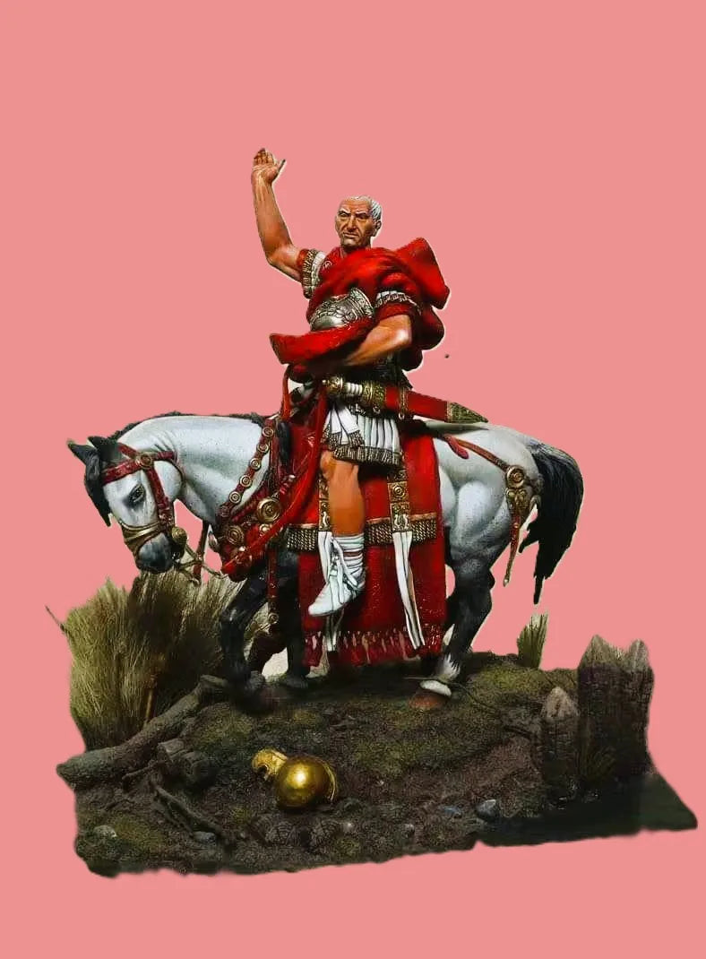 90mm Medieval Asian Dynasty General, Resin Model Figure Kit, Unassembled and Unpainted