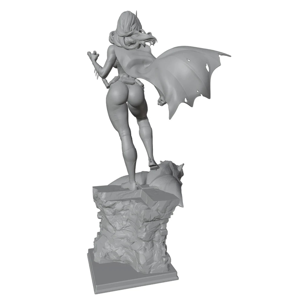 1/24 Warrior with Dragon, Resin Model Figure Kit, Anime Theme, Unassembled and Unpainted