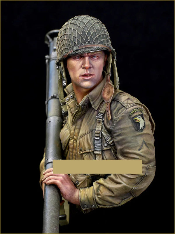 1/10 WWII German Anti-Tank Infantryman, Resin Model Bust Kit, Unassembled and Unpainted