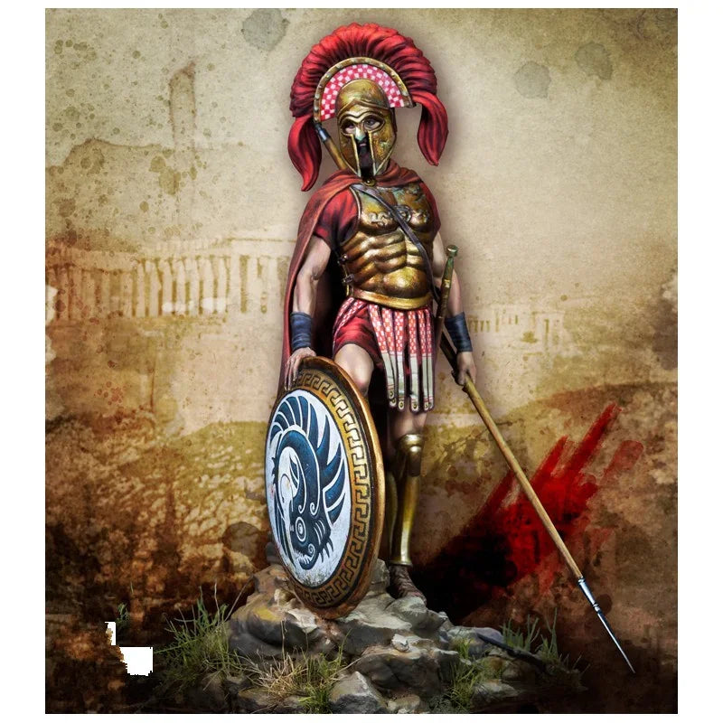 1/24 Ancient Greek Spartan Warrior, Resin Model Figure Kit, Unassembled and Unpainted