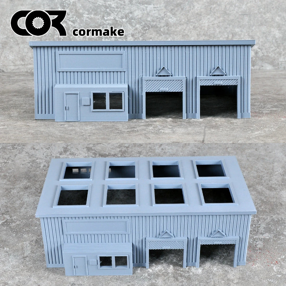 1/72 Modular Railway Buildings, Resin Model Terrain Kit, Unpainted