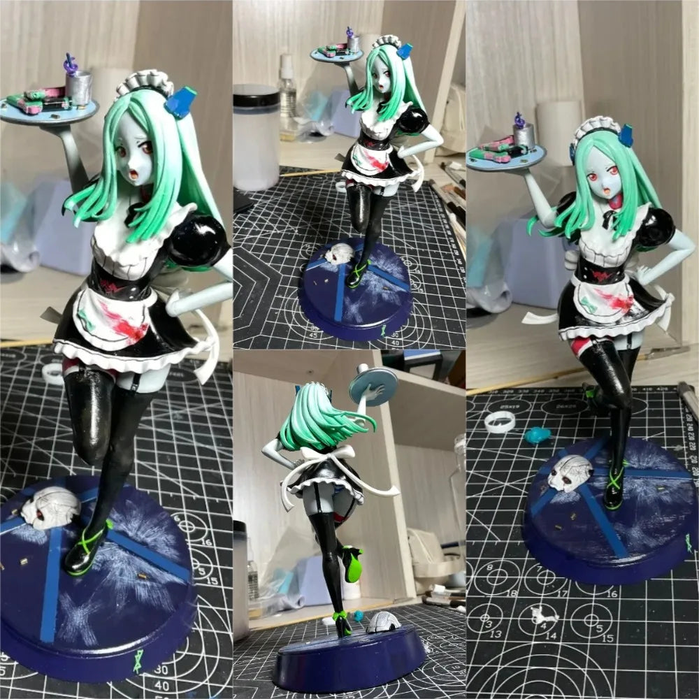 170mm Rebecca White Anime Character, Resin Model Figure Kit, Anime Theme, Unassembled and Unpainted