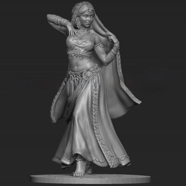 1/24 Historical Female Dancer, Resin Model Figure Kit, Historical Theme, Unassembled and Unpainted