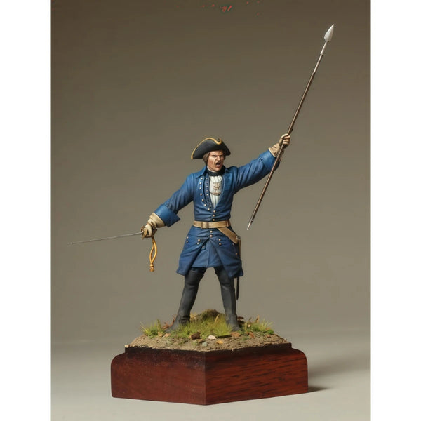 75mm WWI Swedish Infantry Officer, Resin Model Figure Kit, Unassembled and Unpainted