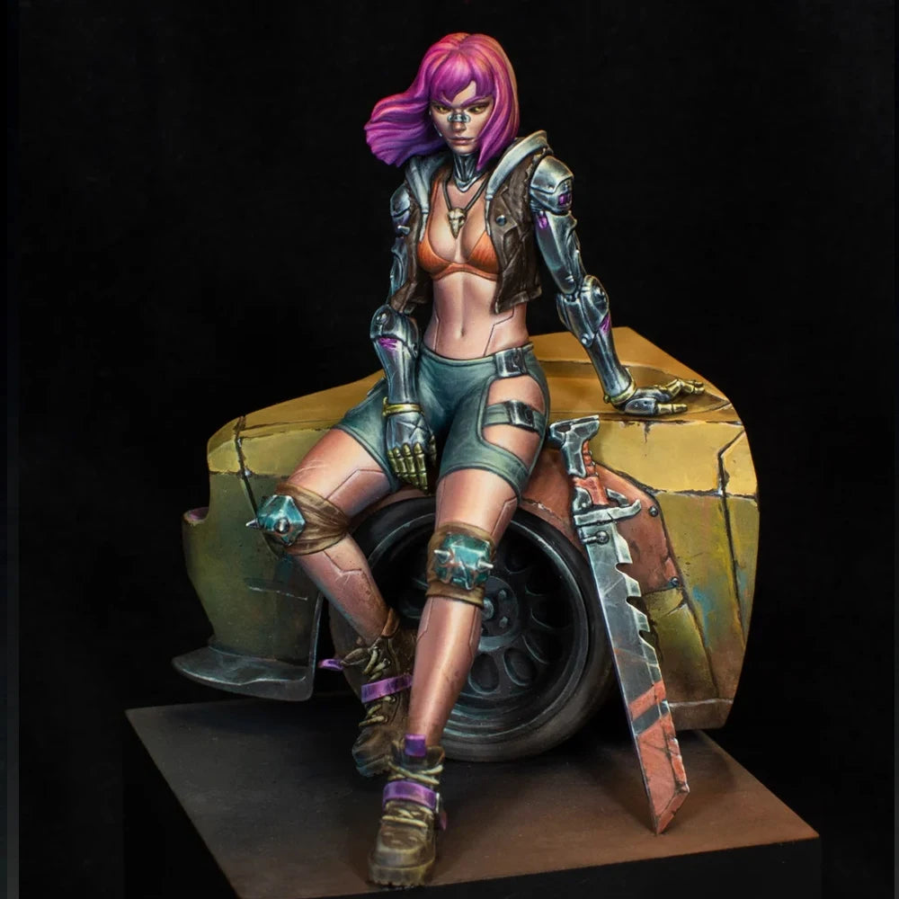 Cyberpunk Female Warrior — Resin Figure