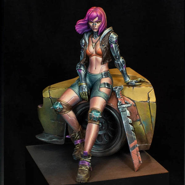 Cyberpunk Female Warrior — Resin Figure