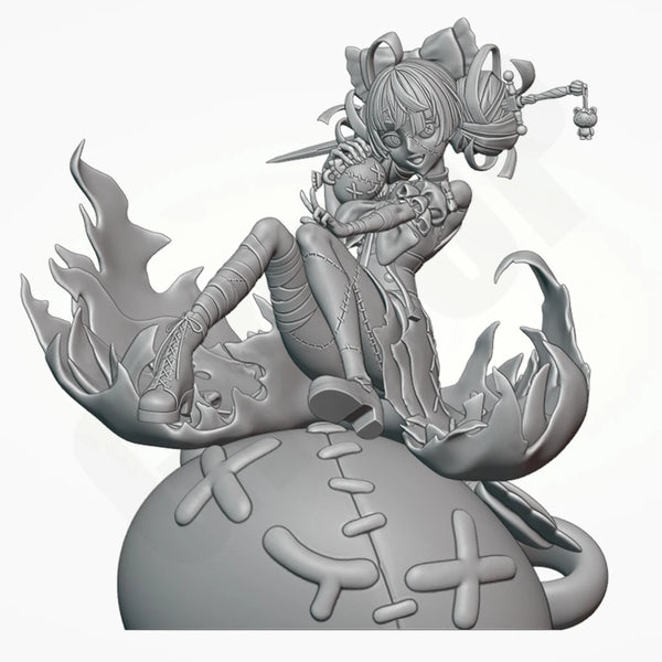 1/16 Ollie VTuber, Resin Model Figure Kit, Anime Theme, Unassembled and Unpainted