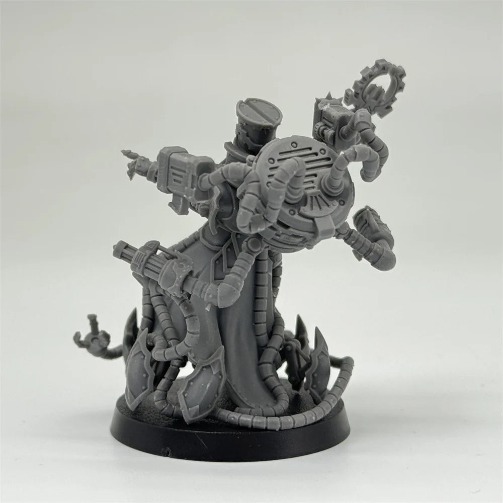 32mm Scavenger Chaplains, 5 Figures, Resin Model Figure Kit, Sci-Fi Theme, Unassembled and Unpainted