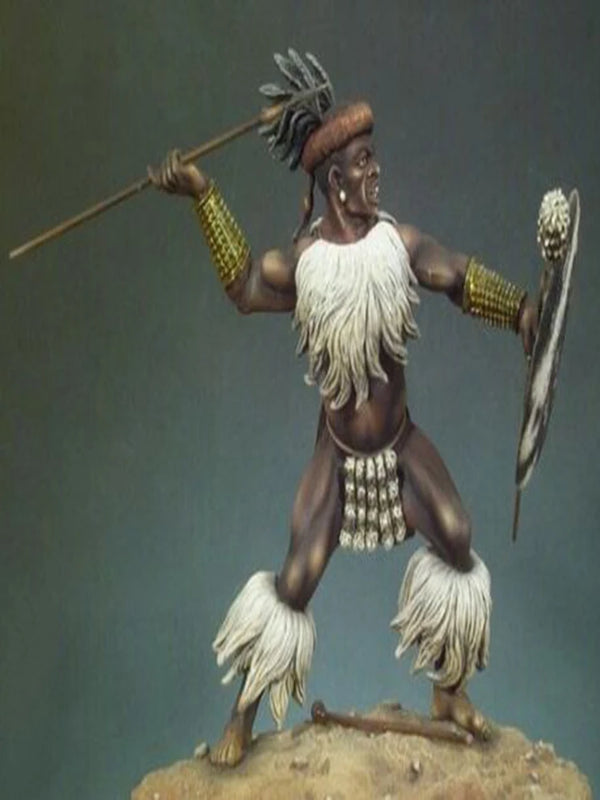 90mm Ancient Tribal Warrior, Resin Model Figure Kit, Unassembled and Unpainted