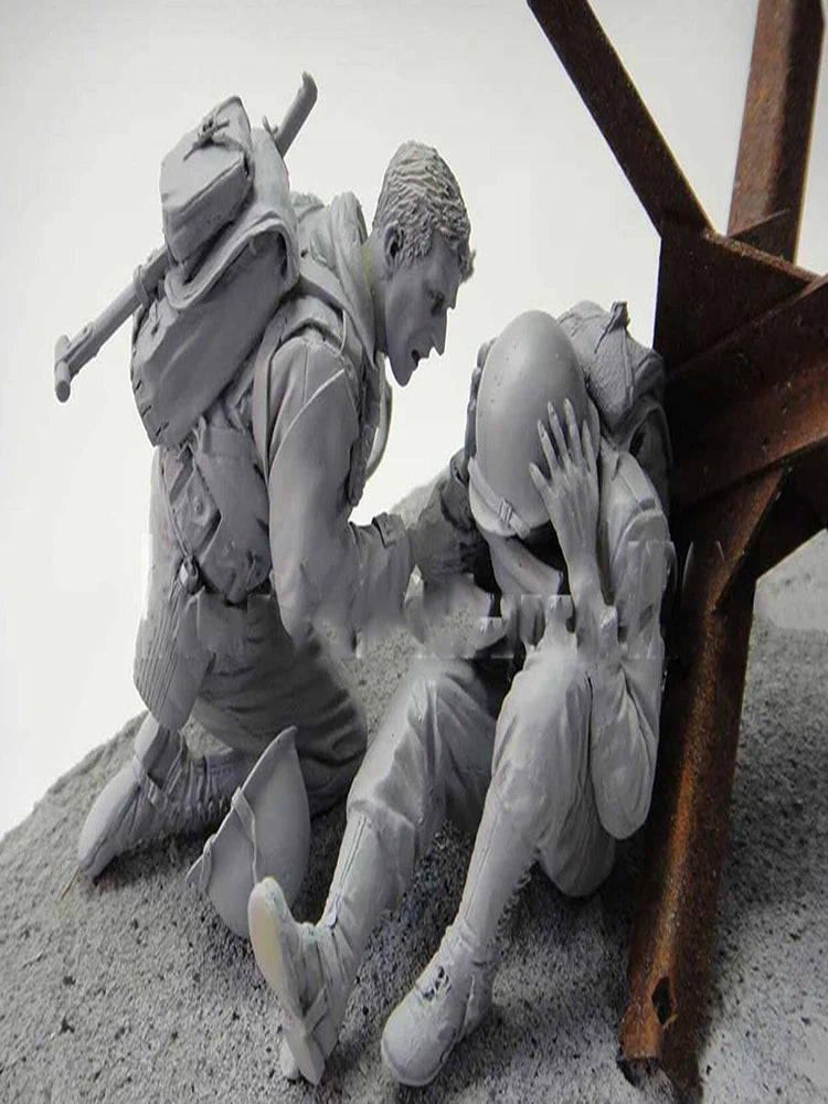 1/16 Medieval Fantasy Officers, 4 Figures, Resin Model Figure Kit, Unassembled and Unpainted