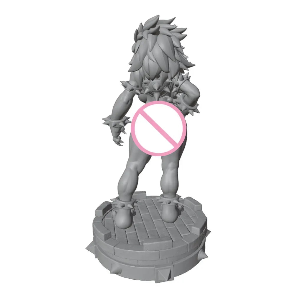 1/24 Fantasy Elf Warrior with Spiky Hair, Resin Model Figure Kit, Unassembled and Unpainted