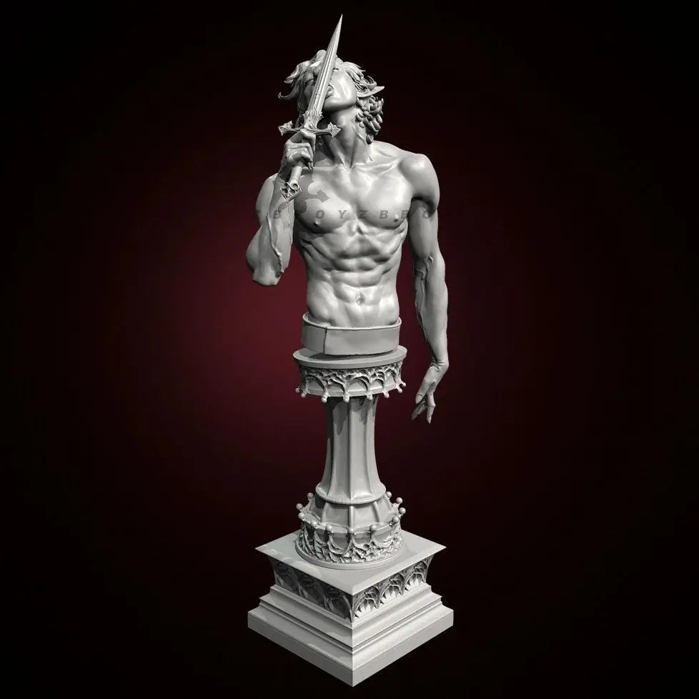 90mm Classical Male Torso, Resin Model Bust Kit, Unassembled and Unpainted