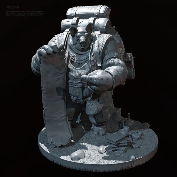 50mm Soldier, Resin Model Figure Kit, Sci-Fi Theme, Unassembled and Unpainted