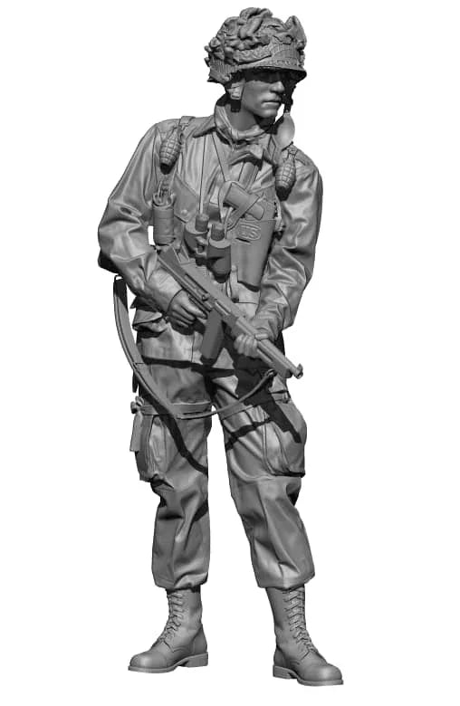 1/16 Modern Soldier in Tactical Gear with Helmet Goggles, Resin Model Figure Kit, Unassembled and Unpainted