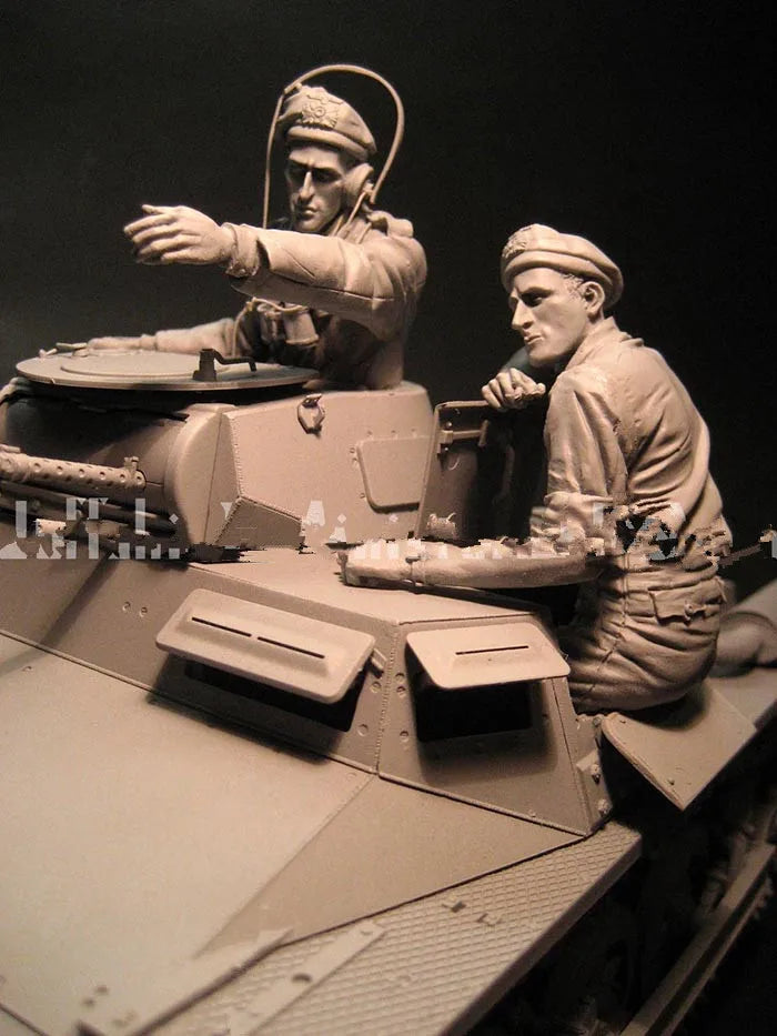 WWII German Soldier, Resin Model Figure Kit, Unassembled and Unpainted
