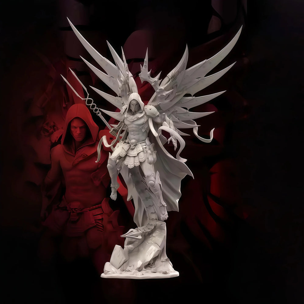 1/24 Winged Demon Warrior, Resin Model Figure Kit, Fantasy Theme, Unassembled and Unpainted