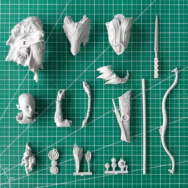 1/10 Ancient Norse Goddess of Winter, Resin Model Bust Kit, Unassembled and Unpainted
