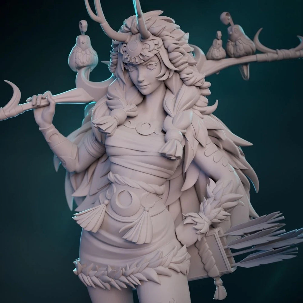 1/12 Artemis Demon Warrior, Resin Model Figure Kit, Fantasy Theme, Unassembled and Unpainted