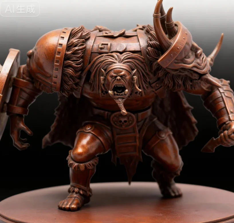 100mm Demon Beast Warrior, Resin Model Figure Kit, Fantasy Theme, Unassembled and Unpainted