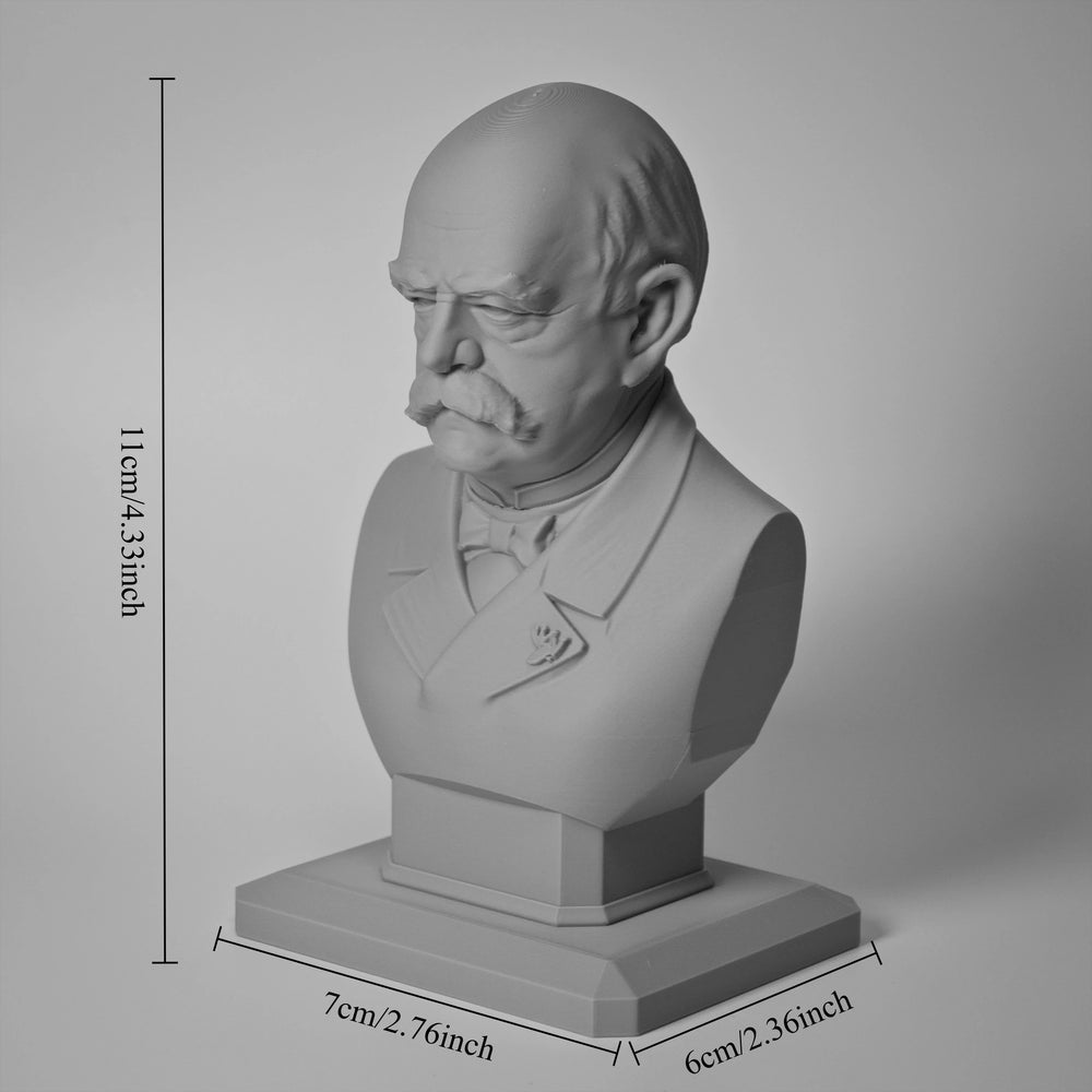 110mm Modern Bismarck, Resin Model Bust Kit, Unassembled and Unpainted