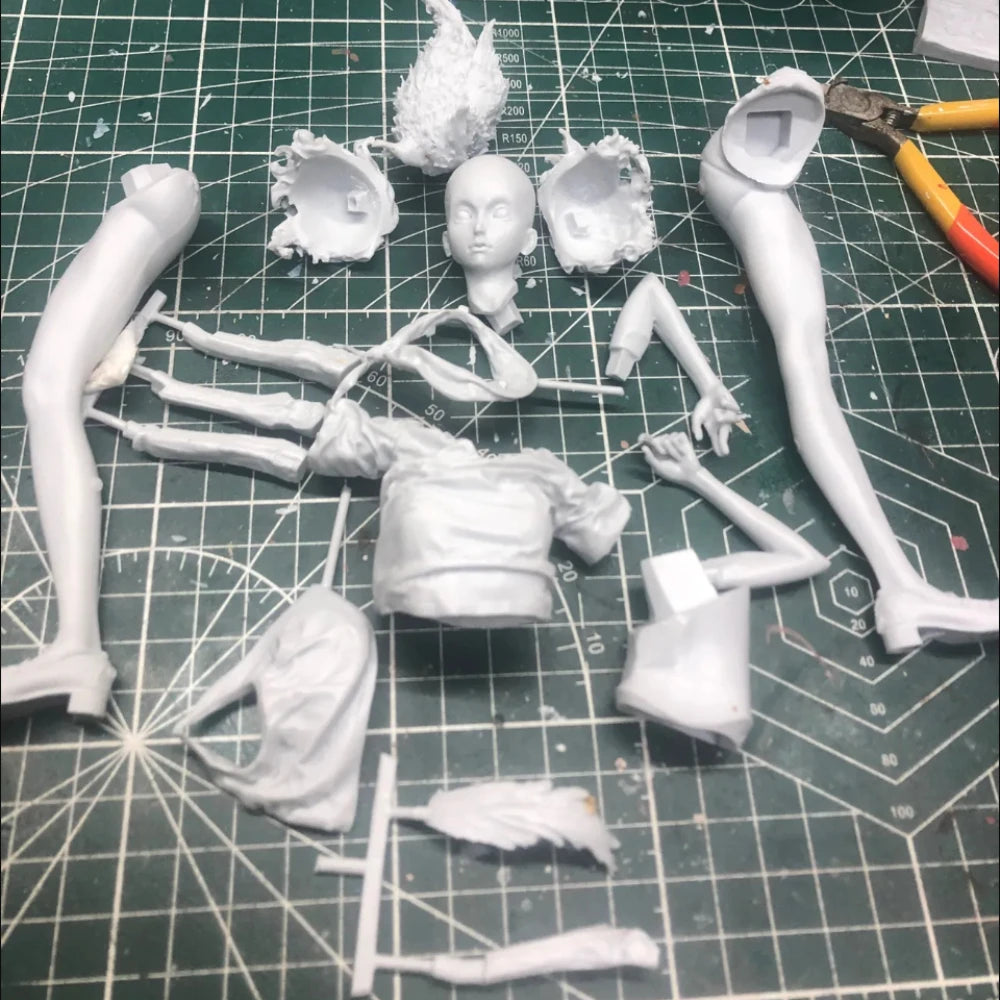 1/6 Female Fantasy Warriors, 3 Figures, Resin Model Figure Kit, Anime Theme, Unassembled and Unpainted