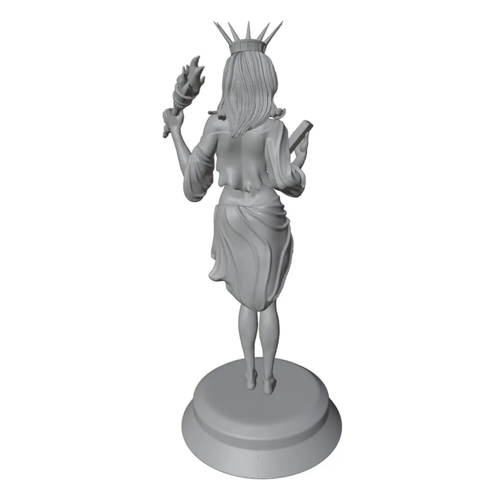 1/24 Sorceress with Spiked Crown and Arm Wraps, Resin Model Figure Kit, Unassembled and Unpainted