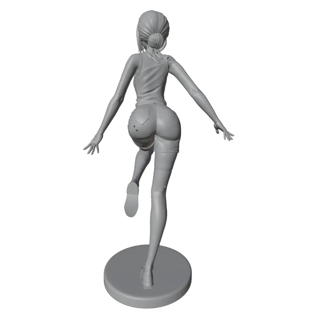 75mm Modern Female Athletic, Resin Model Figure Kit, Unassembled and Unpainted