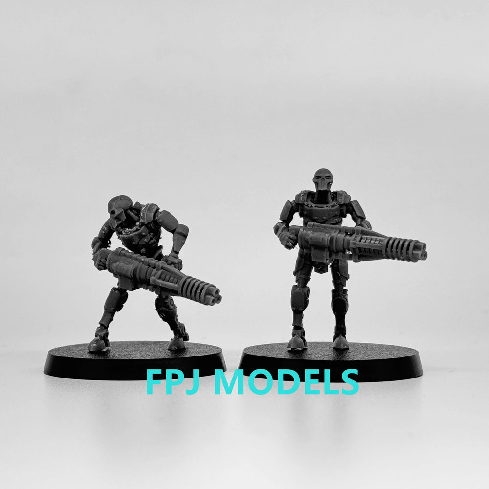 28mm Astronet X Infantry, 10 Figures, Resin Model Figure Kit, Sci-Fi Theme, Unassembled and Unpainted