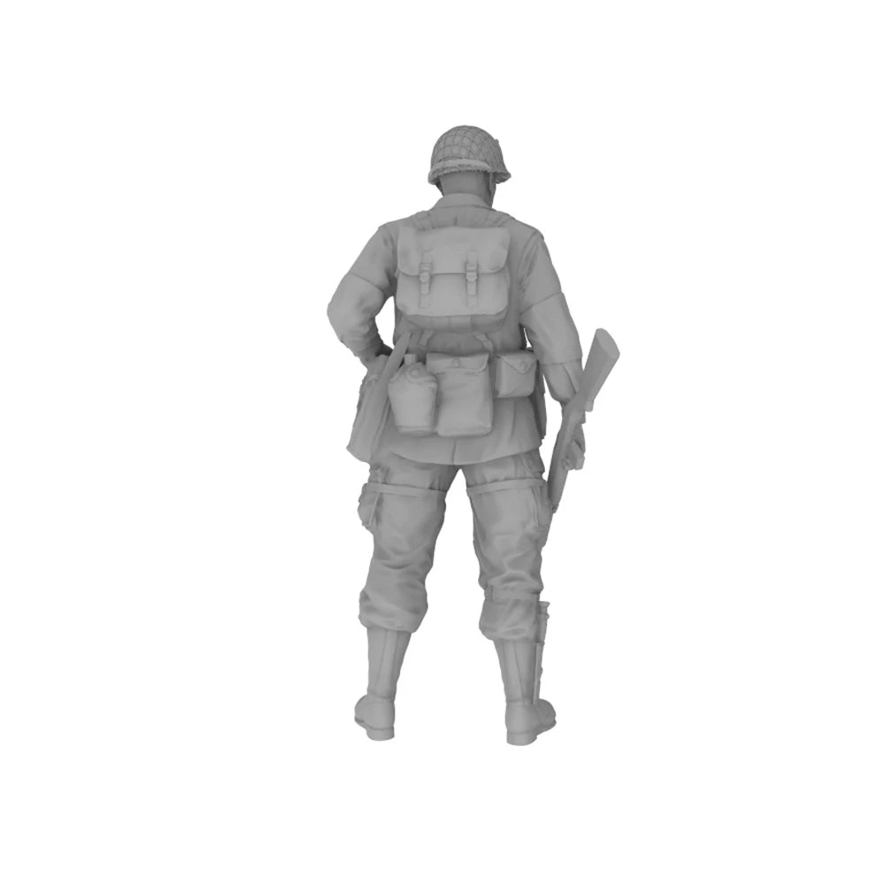 75mm WWI British Soldier, 5 Figures, Resin Model Figure Kit, Unassembled and Unpainted