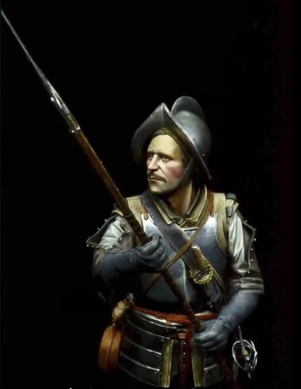 1/10 Medieval Knight with Lance, Resin Model Figure Kit, Unassembled and Unpainted