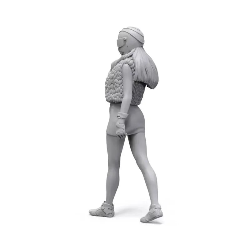 1/35 Race Queen, Resin Model Figure Kit, Unassembled and Unpainted
