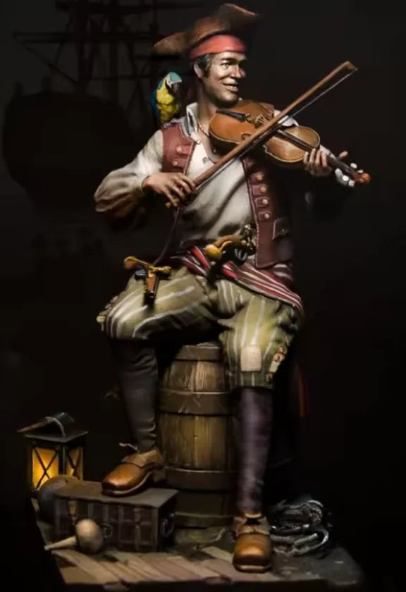 1/24 Bard with Violin, Resin Model Figure Kit, Fantasy Theme, Unassembled and Unpainted