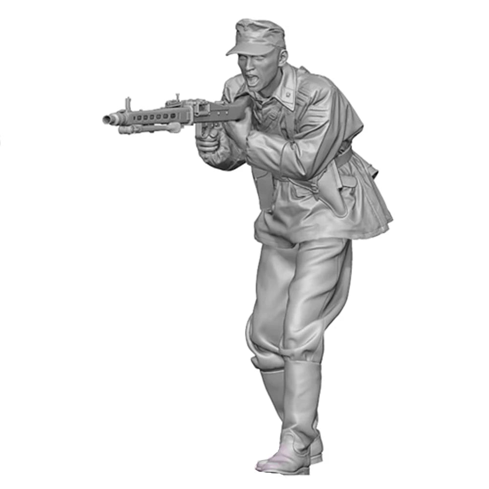 1/35 WWII German Infantry Assault Squad, 6 Figures, Resin Model Figure Kit, Unassembled and Unpainted