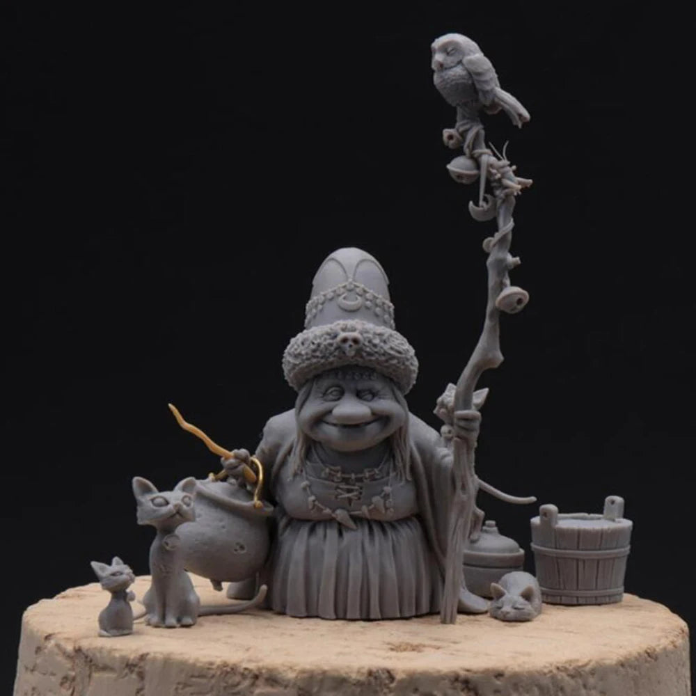 1/32 Dwarf Wizard, Resin Model Figure Kit, Fantasy Theme, Unassembled and Unpainted