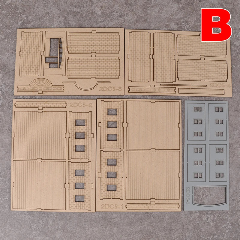 1/72 European Townhouse, Resin Model Terrain Kit, Historical Theme, Unpainted