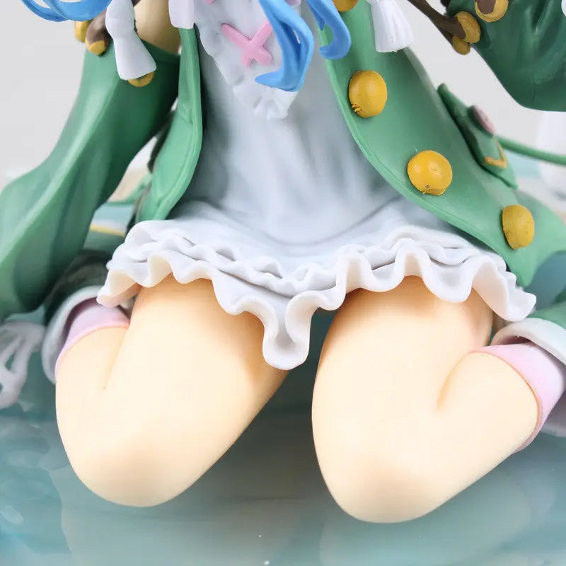 Chibi Girl Leaf Theme, Resin Model Figure Kit, Anime Theme, Unassembled and Unpainted