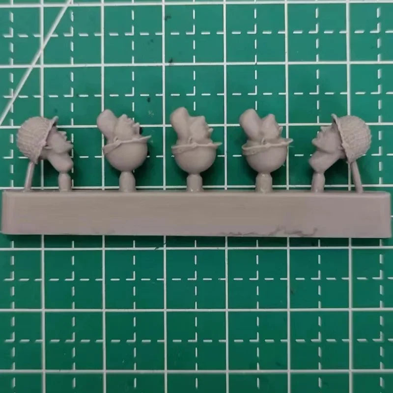 1/35 WWII American Paratroop Heads, 10 Figures, Resin Model Bust Kit, Unassembled and Unpainted
