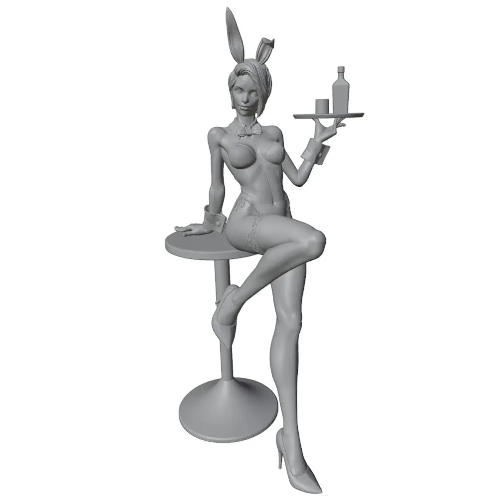 1/24 Bunny Girl Pinup, Resin Model Figure Kit, Unassembled and Unpainted