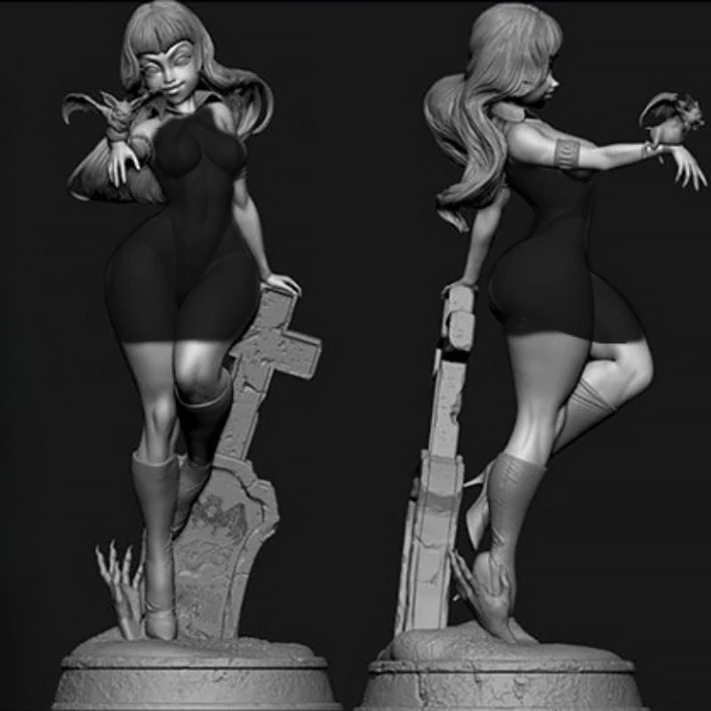 1/24 Cute Vampire Character, Resin Model Figure Kit, Fantasy Theme, Unassembled and Unpainted