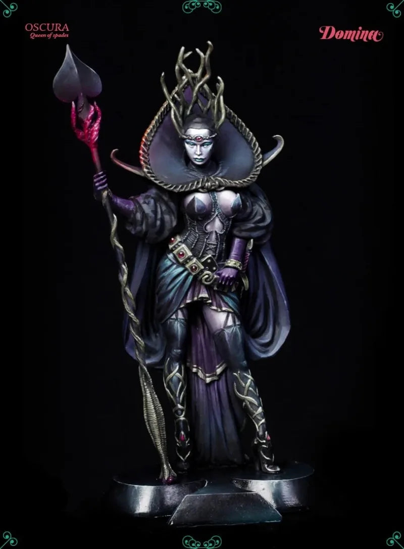 1/24 Oscura Queen of Spades, Resin Model Figure Kit, Fantasy Theme, Unassembled and Unpainted